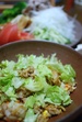 2009年5月17日　焼きそばチャーハン　豚しゃぶサラダ　こんにゃくの煮物